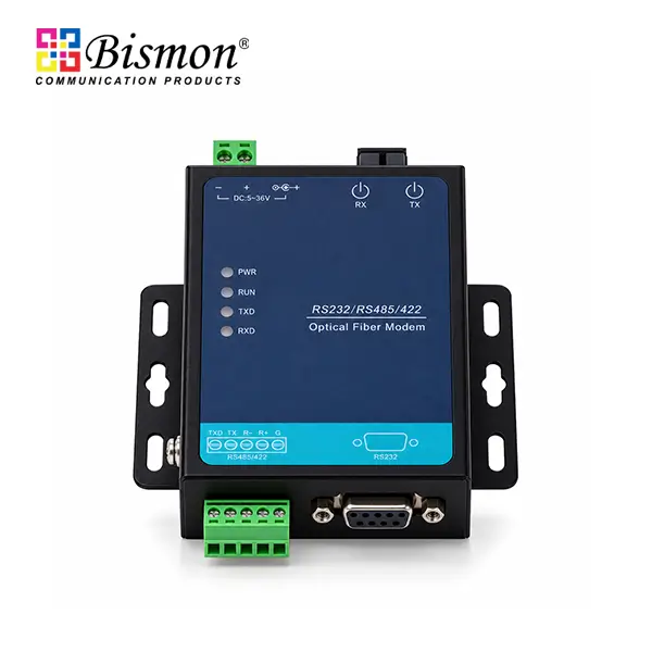 RS232/485/422 to Single-Fiber (BiDi)  Fiber Converter(SC port) SM 20km Industrial grade(A)
